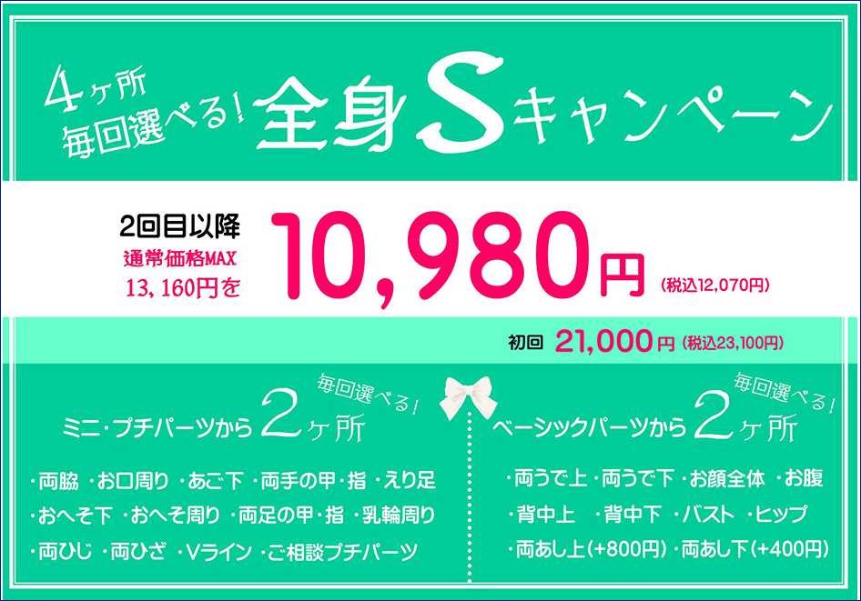 全身sキャンペーン